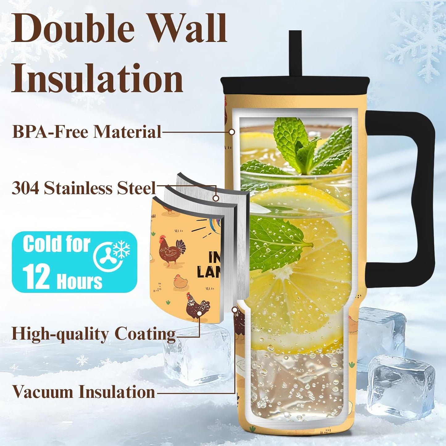Gifts for Women Employees from Boss - Difference Maker Tumbler 40oz with Handle and Straw, Female Employee Appreciation Gift, Thank You Tumbler for Women, Staff Christmas Gift