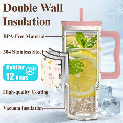 Gifts for Women Employees from Boss - Difference Maker Tumbler 40oz with Handle and Straw, Female Employee Appreciation Gift, Thank You Tumbler for Women, Staff Christmas Gift