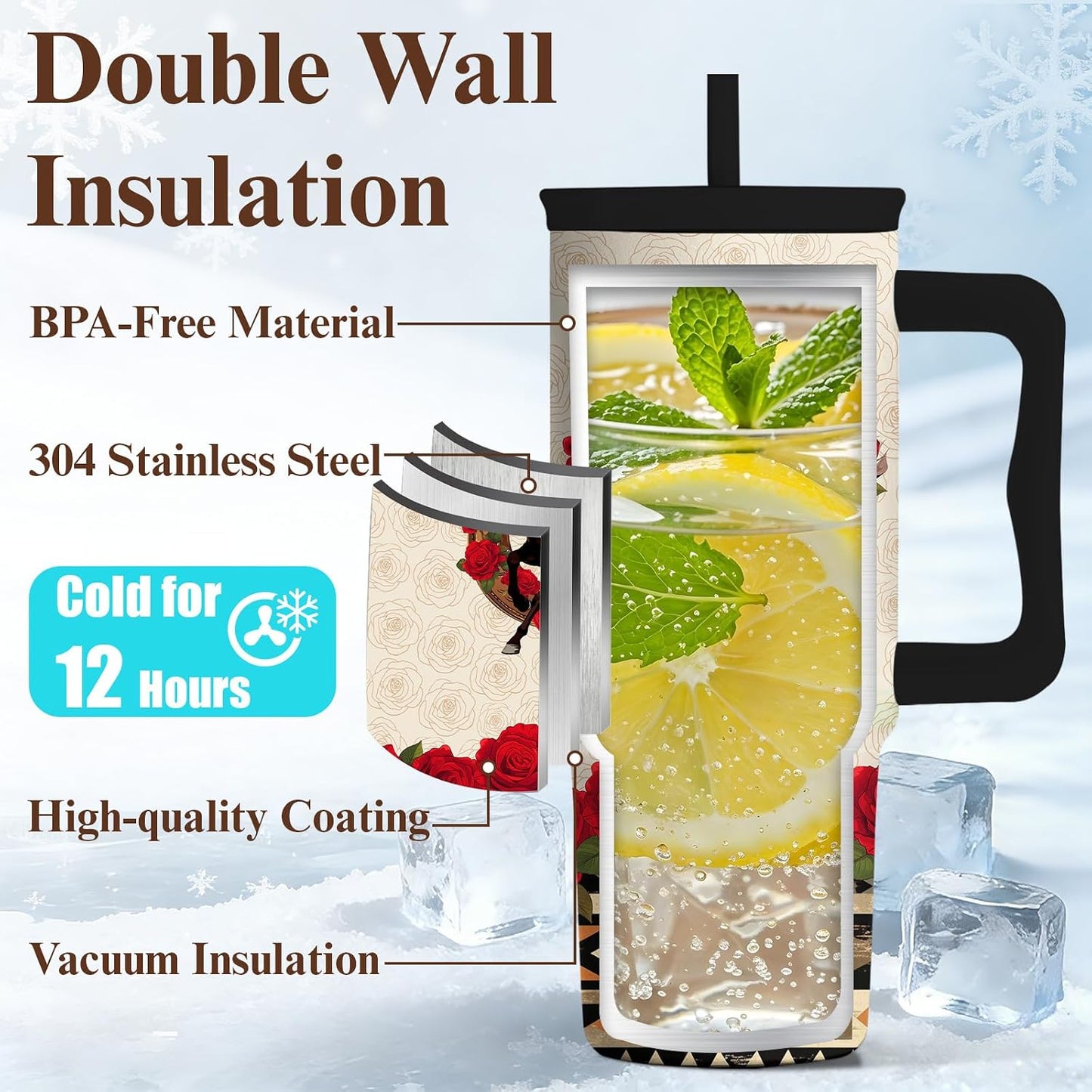 Gifts for Women Employees from Boss - Difference Maker Tumbler 40oz with Handle and Straw, Female Employee Appreciation Gift, Thank You Tumbler for Women, Staff Christmas Gift
