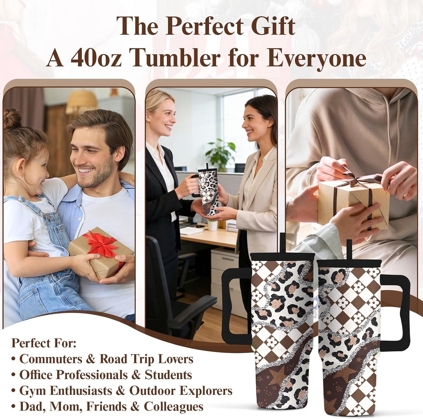Gifts for Women Employees from Boss - Difference Maker Tumbler 40oz with Handle and Straw, Female Employee Appreciation Gift, Thank You Tumbler for Women, Staff Christmas Gift