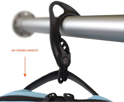 Gear Hook Orange — S Hook for Backpacks, Cars, Stollers, Purses, and Closet Storage, S Carabiner and Hero Clip Heavy Duty Alternative, S Carabiner Clip, S Hook for Quick and Easy Use
