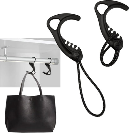 Gear Hook Orange — S Hook for Backpacks, Cars, Stollers, Purses, and Closet Storage, S Carabiner and Hero Clip Heavy Duty Alternative, S Carabiner Clip, S Hook for Quick and Easy Use