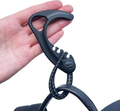 Gear Hook Orange — S Hook for Backpacks, Cars, Stollers, Purses, and Closet Storage, S Carabiner and Hero Clip Heavy Duty Alternative, S Carabiner Clip, S Hook for Quick and Easy Use