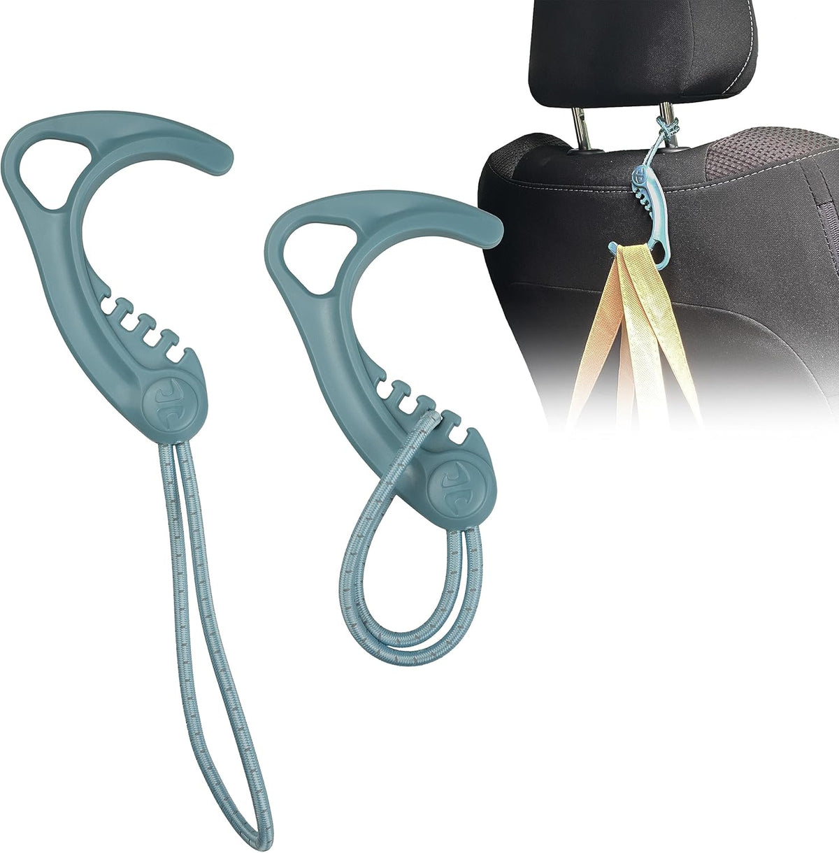 Gear Hook Orange — S Hook for Backpacks, Cars, Stollers, Purses, and Closet Storage, S Carabiner and Hero Clip Heavy Duty Alternative, S Carabiner Clip, S Hook for Quick and Easy Use