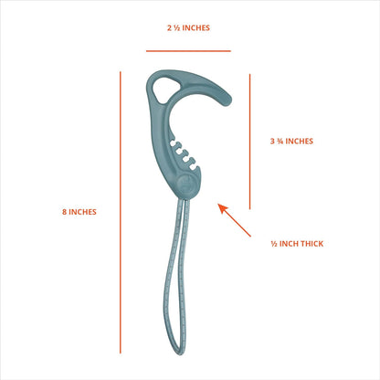 Gear Hook Orange — S Hook for Backpacks, Cars, Stollers, Purses, and Closet Storage, S Carabiner and Hero Clip Heavy Duty Alternative, S Carabiner Clip, S Hook for Quick and Easy Use