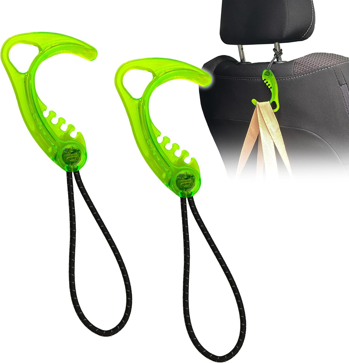 Gear Hook Orange — S Hook for Backpacks, Cars, Stollers, Purses, and Closet Storage, S Carabiner and Hero Clip Heavy Duty Alternative, S Carabiner Clip, S Hook for Quick and Easy Use