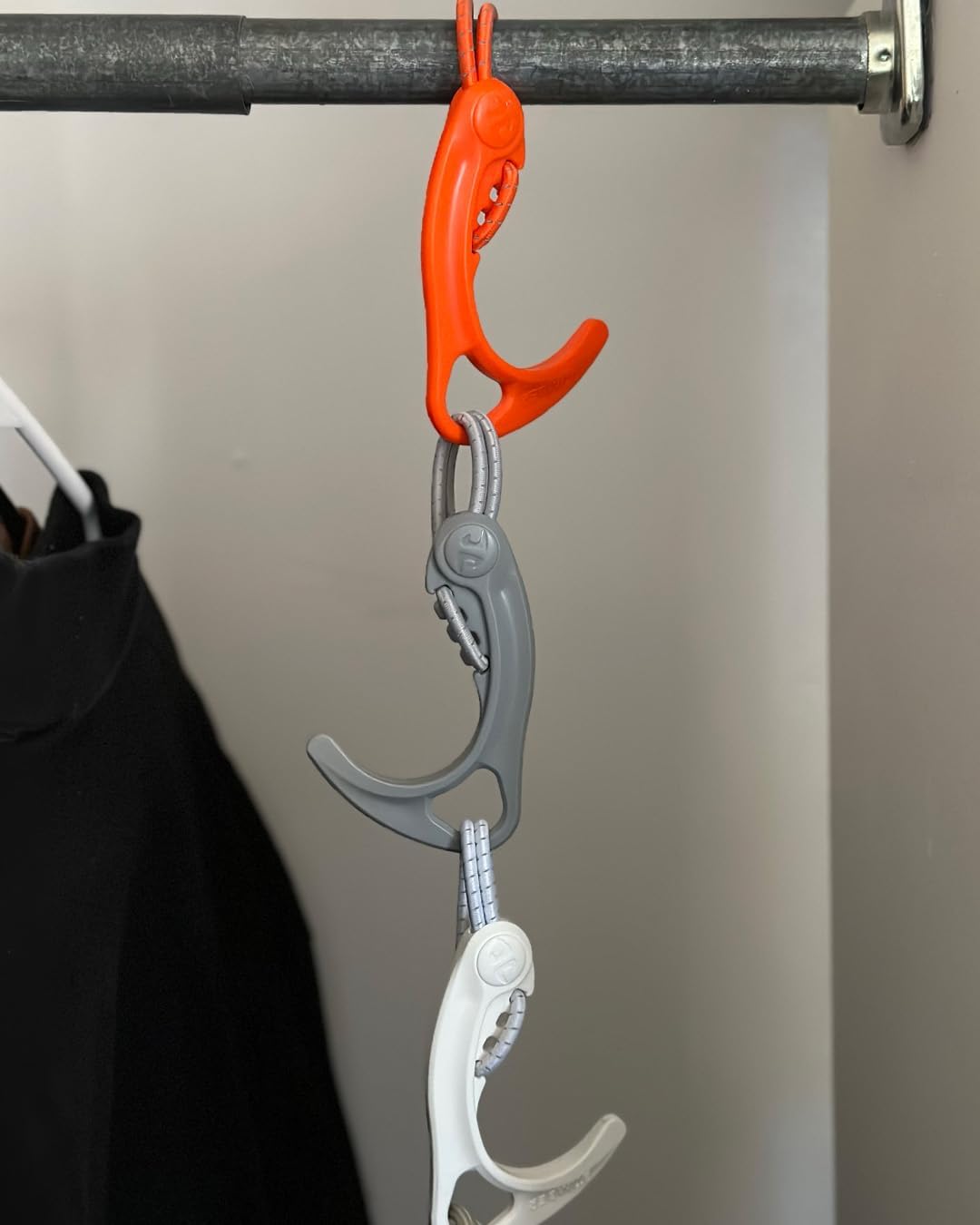 Gear Hook Orange — S Hook for Backpacks, Cars, Stollers, Purses, and Closet Storage, S Carabiner and Hero Clip Heavy Duty Alternative, S Carabiner Clip, S Hook for Quick and Easy Use