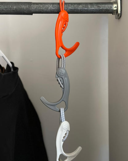 Gear Hook Orange — S Hook for Backpacks, Cars, Stollers, Purses, and Closet Storage, S Carabiner and Hero Clip Heavy Duty Alternative, S Carabiner Clip, S Hook for Quick and Easy Use
