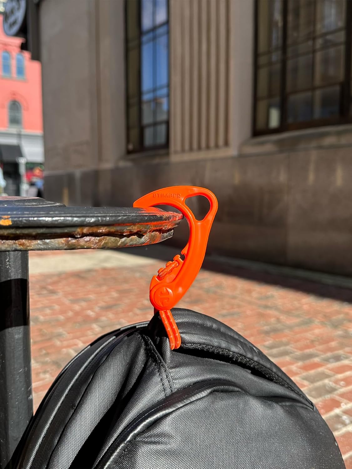 Gear Hook Orange — S Hook for Backpacks, Cars, Stollers, Purses, and Closet Storage, S Carabiner and Hero Clip Heavy Duty Alternative, S Carabiner Clip, S Hook for Quick and Easy Use