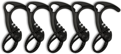 Gear Hook Orange — S Hook for Backpacks, Cars, Stollers, Purses, and Closet Storage, S Carabiner and Hero Clip Heavy Duty Alternative, S Carabiner Clip, S Hook for Quick and Easy Use