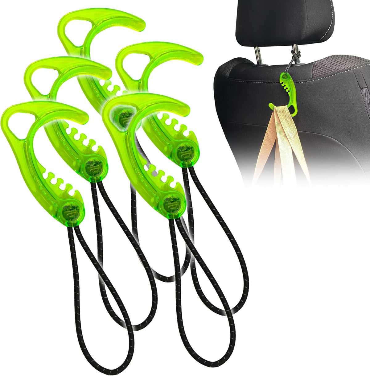 Gear Hook Orange — S Hook for Backpacks, Cars, Stollers, Purses, and Closet Storage, S Carabiner and Hero Clip Heavy Duty Alternative, S Carabiner Clip, S Hook for Quick and Easy Use