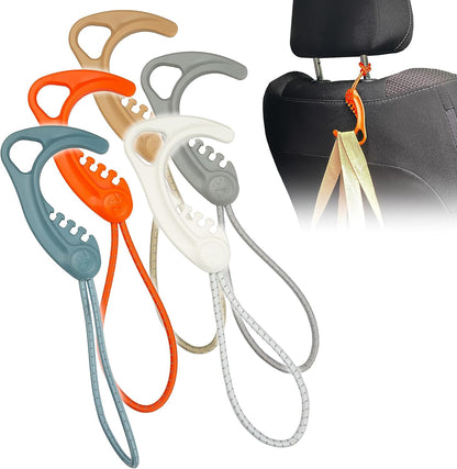 Gear Hook Orange — S Hook for Backpacks, Cars, Stollers, Purses, and Closet Storage, S Carabiner and Hero Clip Heavy Duty Alternative, S Carabiner Clip, S Hook for Quick and Easy Use