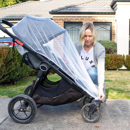 Baby Mosquito Net for Stroller Sun Shade, 2-in-1 Stroller Cover – Black