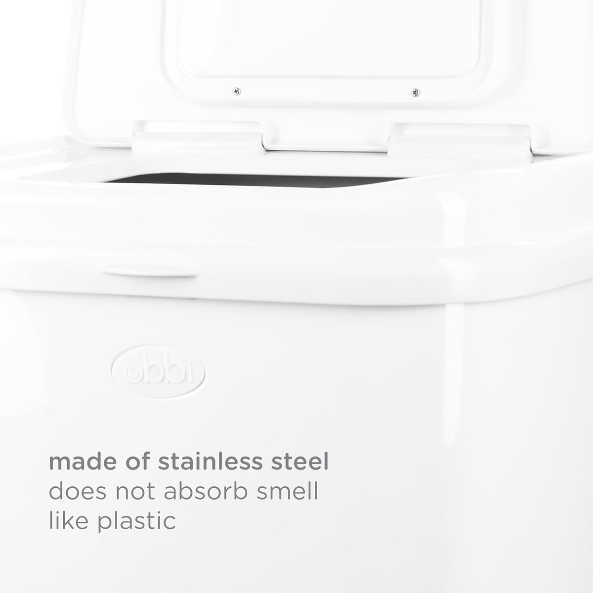Adult Diaper Pail, 13-Gallon Stainless Steel Incontinence Disposal Bin