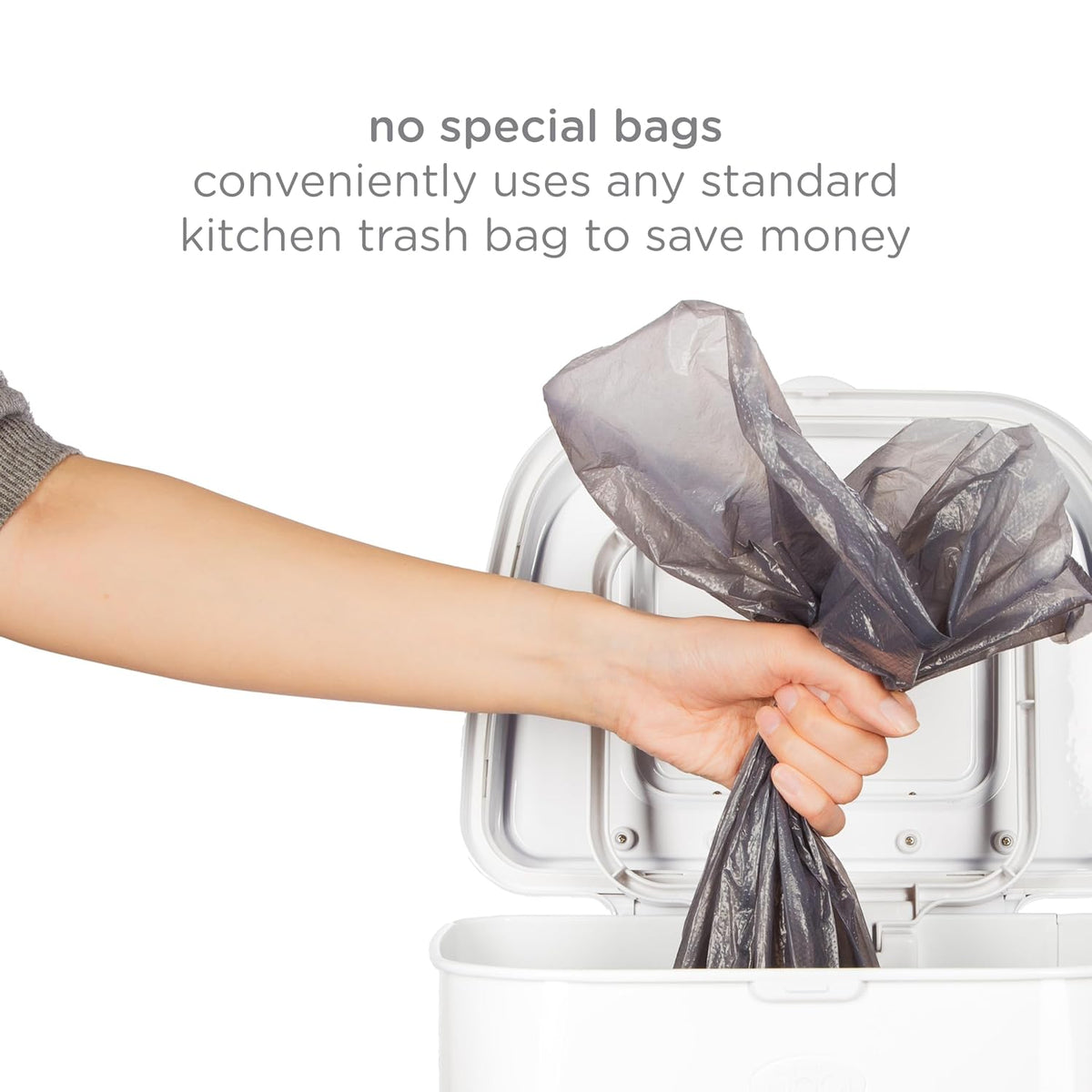 Adult Diaper Pail, 13-Gallon Stainless Steel Incontinence Disposal Bin