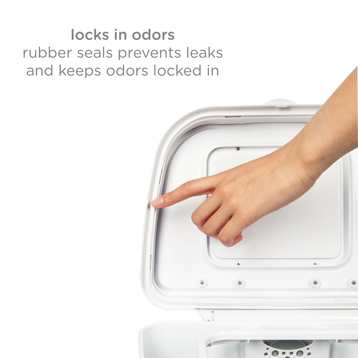 Adult Diaper Pail, 13-Gallon Stainless Steel Incontinence Disposal Bin