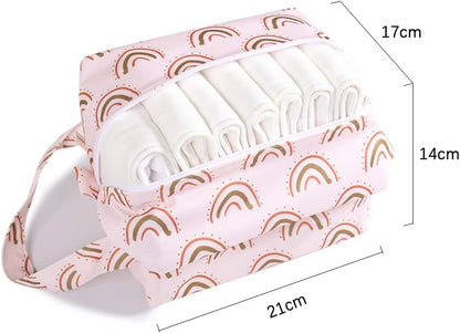 Wet Dry Bag 3PCS Diaper Organizer Bag Nappy Pouch Water- resistan Diaper Pod for Diaper Bag,Gym Bag,Travel Bag