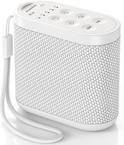 Portable White Noise Sound Machine for Adults, Baby - Brown/Pink/White Noise Machine：Rechargeable Battery, Headphone Jack, 21 Sounds, Nonstop Play & Sleep Timer, Memory Function, Home, Office,Travel