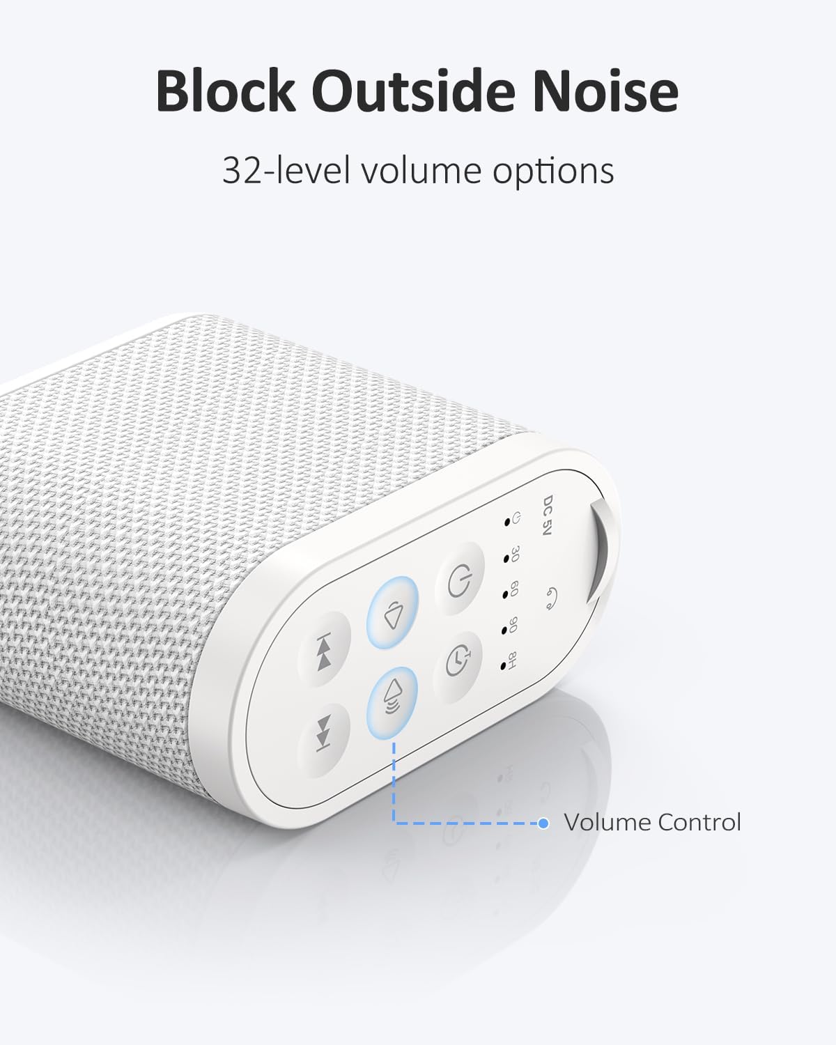 Portable White Noise Sound Machine for Adults, Baby - Brown/Pink/White Noise Machine：Rechargeable Battery, Headphone Jack, 21 Sounds, Nonstop Play & Sleep Timer, Memory Function, Home, Office,Travel