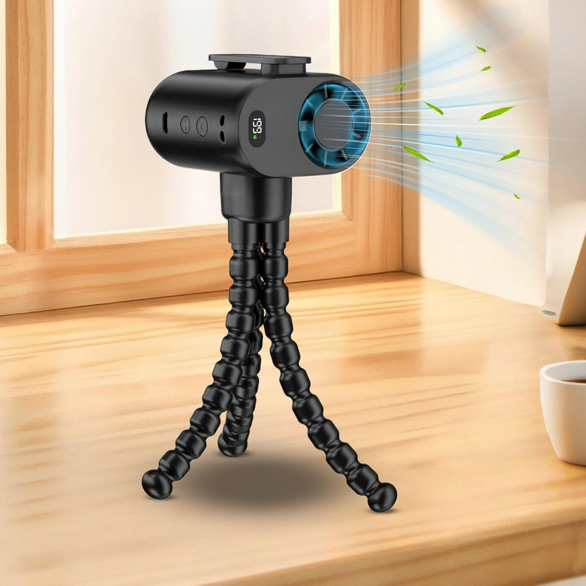 Portable Detachable 5-Speed Quiet Stroller Fan Adjustable Clip on Fan