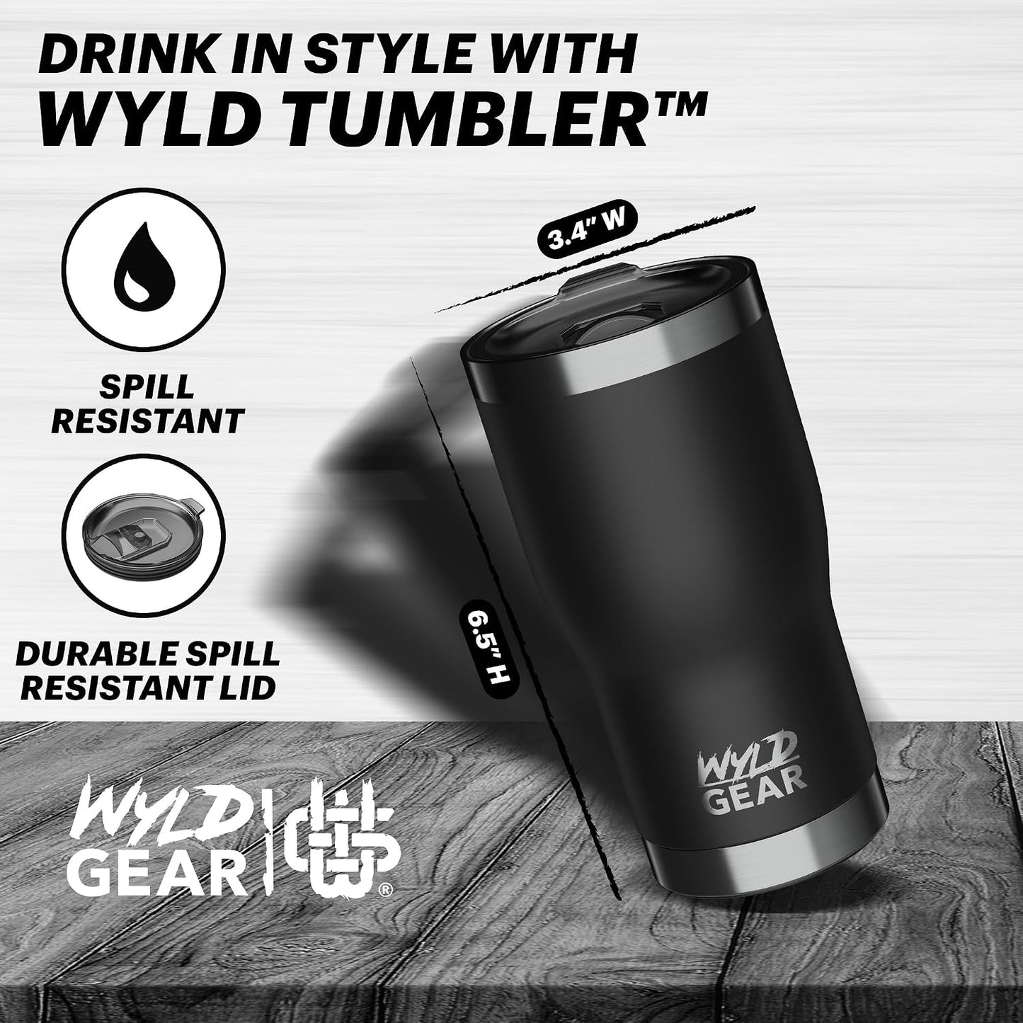 Wyld Tumbler (Maroon, 30oz)