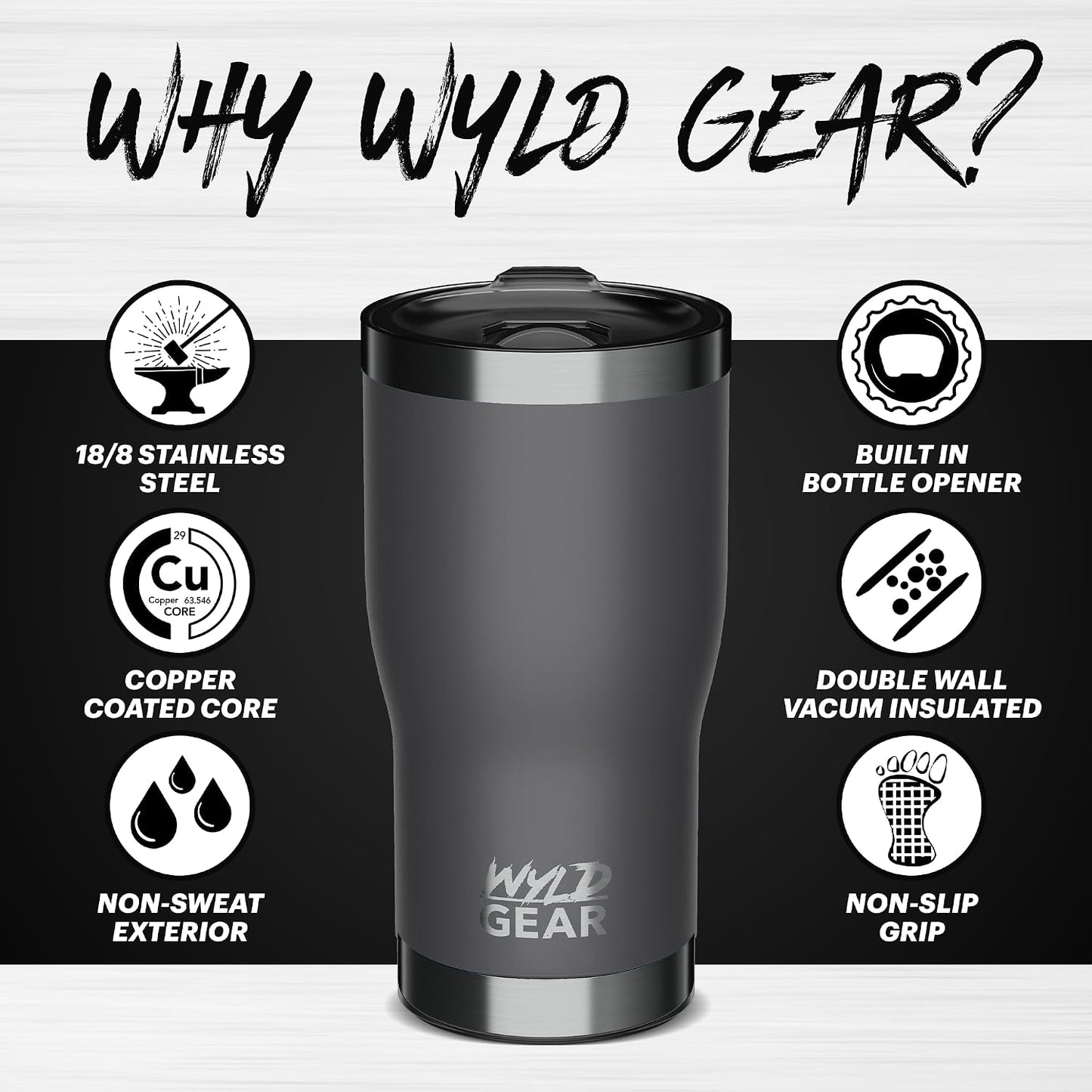 Wyld Tumbler (Maroon, 30oz)