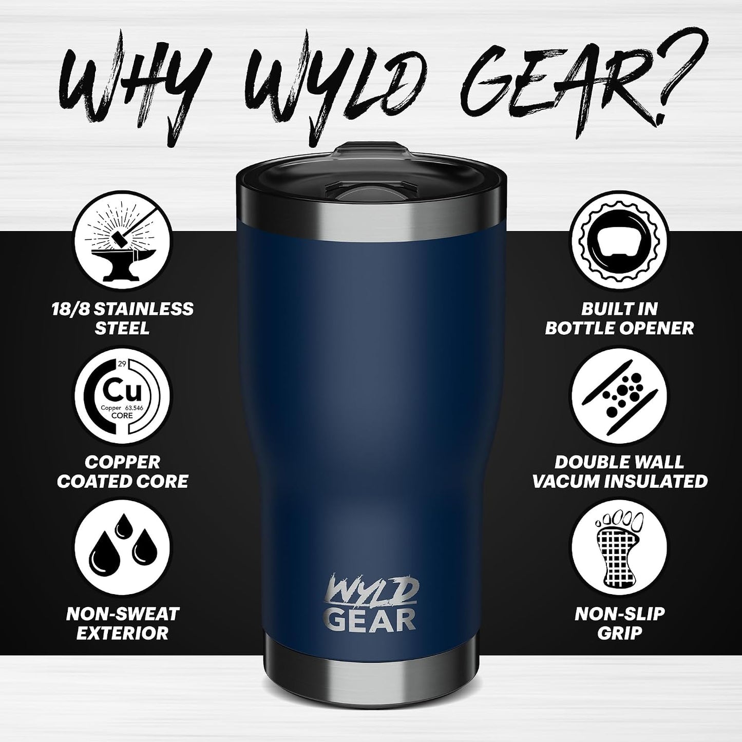 Wyld Tumbler (Maroon, 30oz)