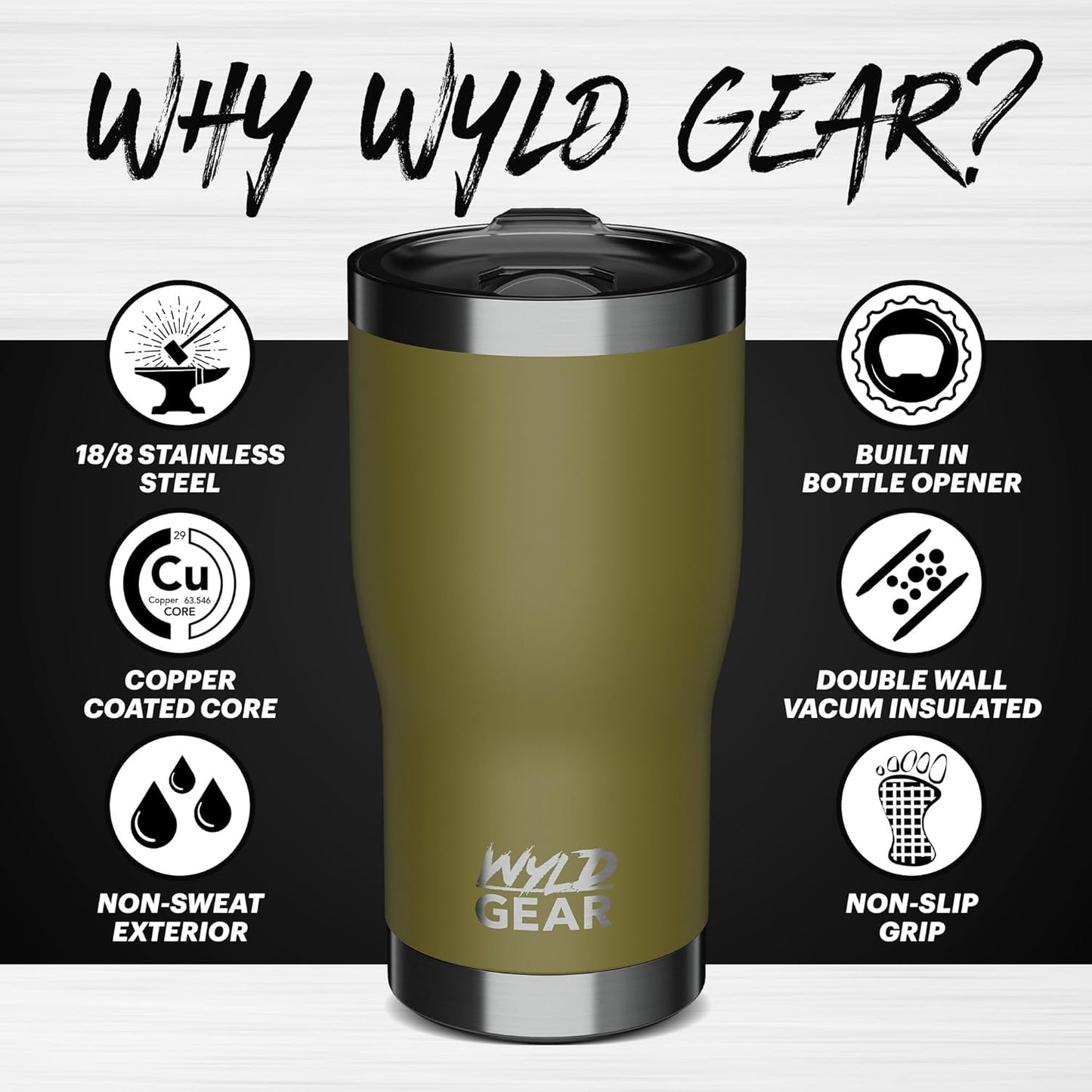 Wyld Tumbler (Maroon, 30oz)
