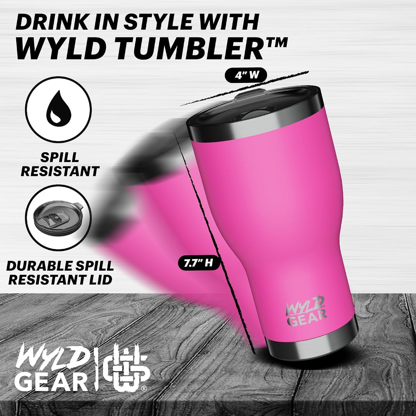 Wyld Tumbler (Maroon, 30oz)