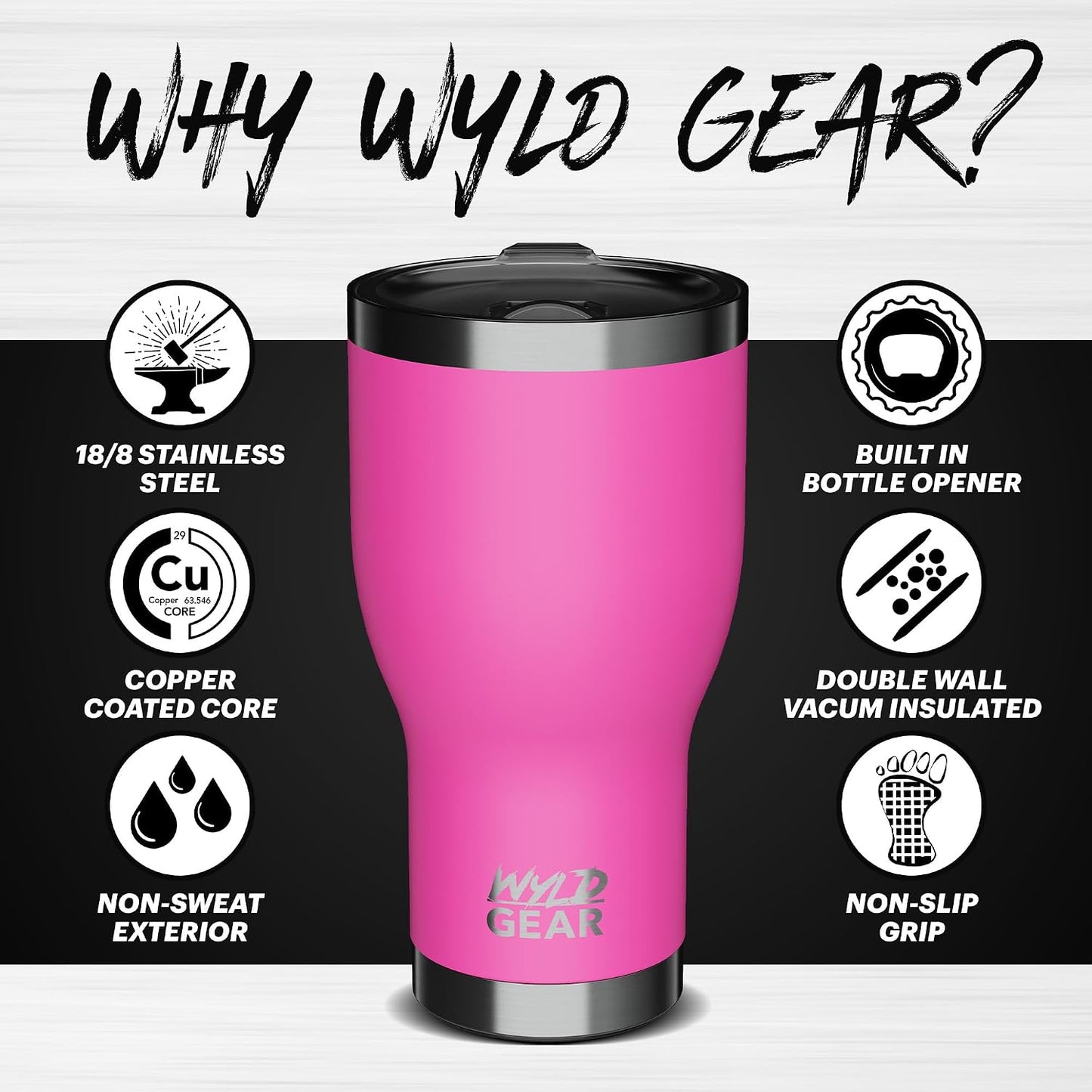 Wyld Tumbler (Maroon, 30oz)