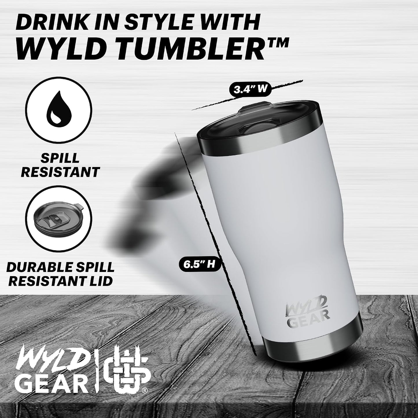 Wyld Tumbler (Maroon, 30oz)