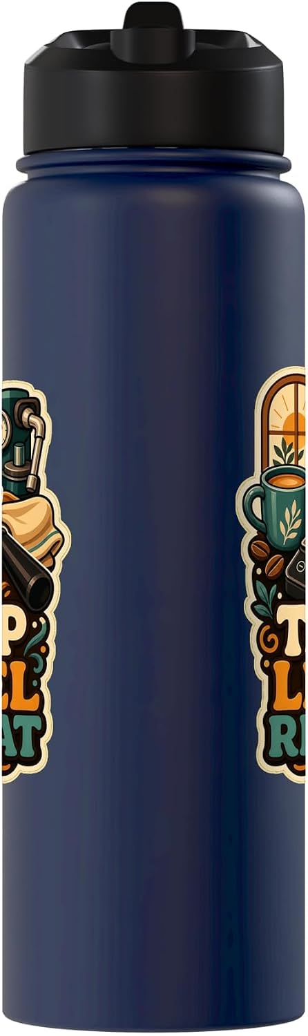 TAMP LEVEL REPEAT Hobby Table Calm Stainless Steel Insulated Water Bottle