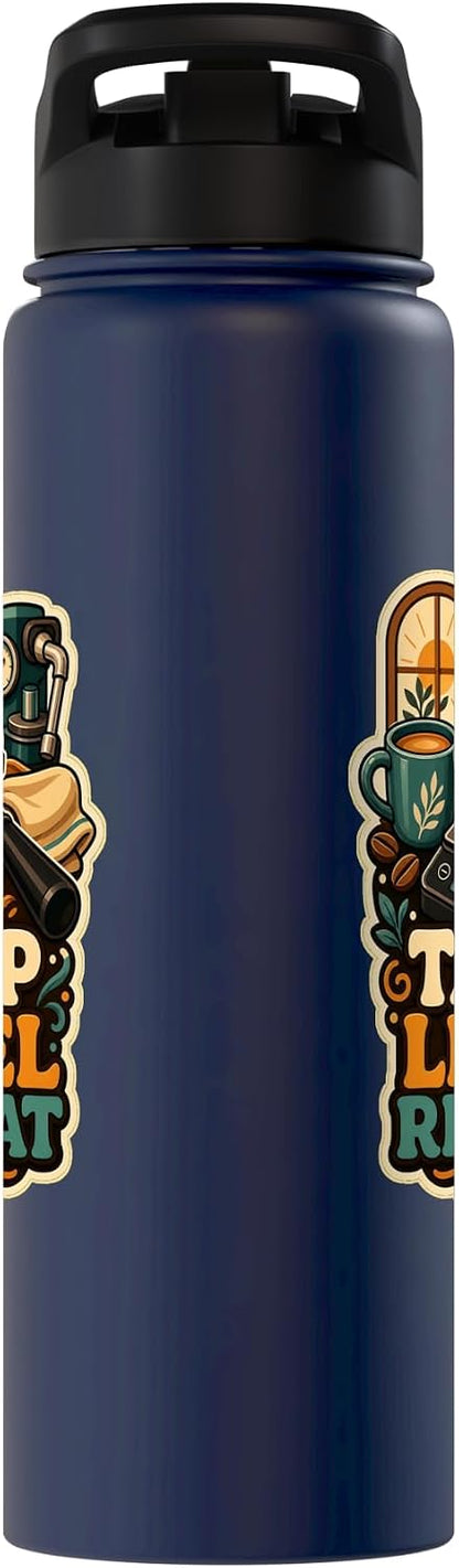 TAMP LEVEL REPEAT Hobby Table Calm Stainless Steel Insulated Water Bottle