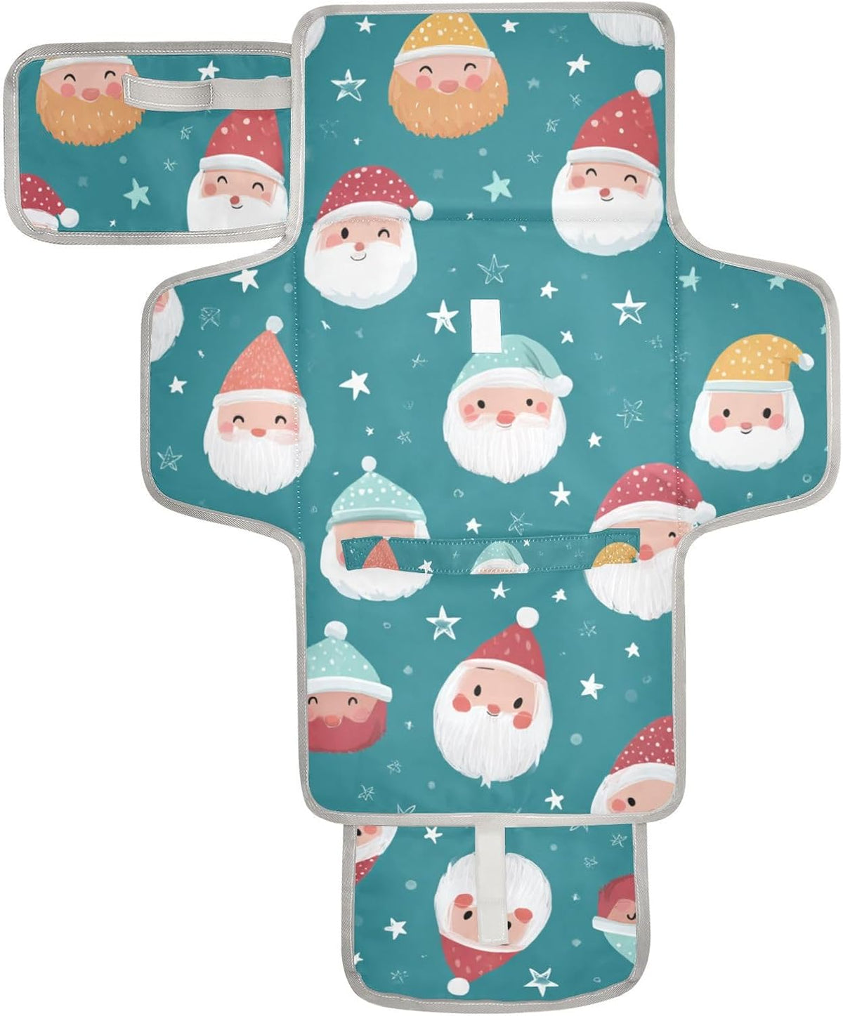 Portable Diaper Changing Pad Waterproof Foldable Travel Changing Mat with Built-in Pillow for Newborn Girls Boys Toddlers Moms Dads Parents Cherry Blossom - Colors A
