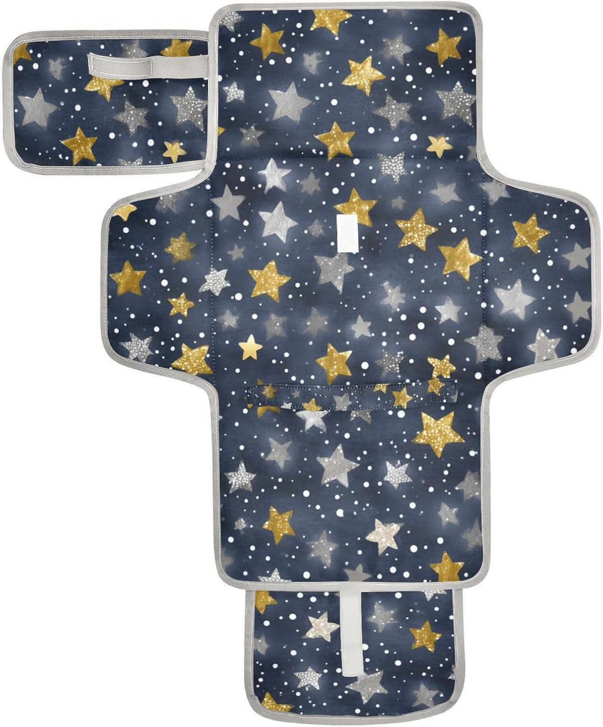 Portable Diaper Changing Pad Waterproof Foldable Travel Changing Mat with Built-in Pillow for Newborn Girls Boys Toddlers Moms Dads Parents Cherry Blossom - Colors A