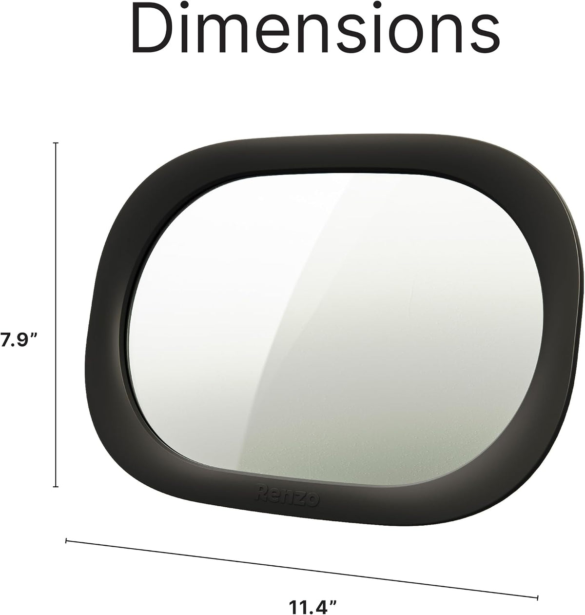Baby Car Mirror - Rear Facing Car Seat Mirror for Infants - Extra Large, Shatter-Resistant, 360° Adjustable, Tool-Free Installation - Fits Most Cars, SUVs & Trucks (Almond Cream)
