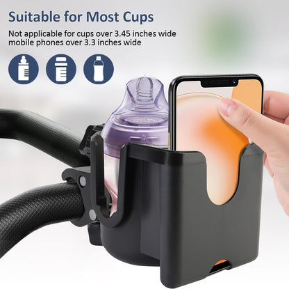 Universal Stroller Cup Holder with Phone Holder