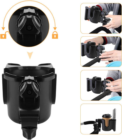 Universal Stroller Cup Holder with Phone Holder