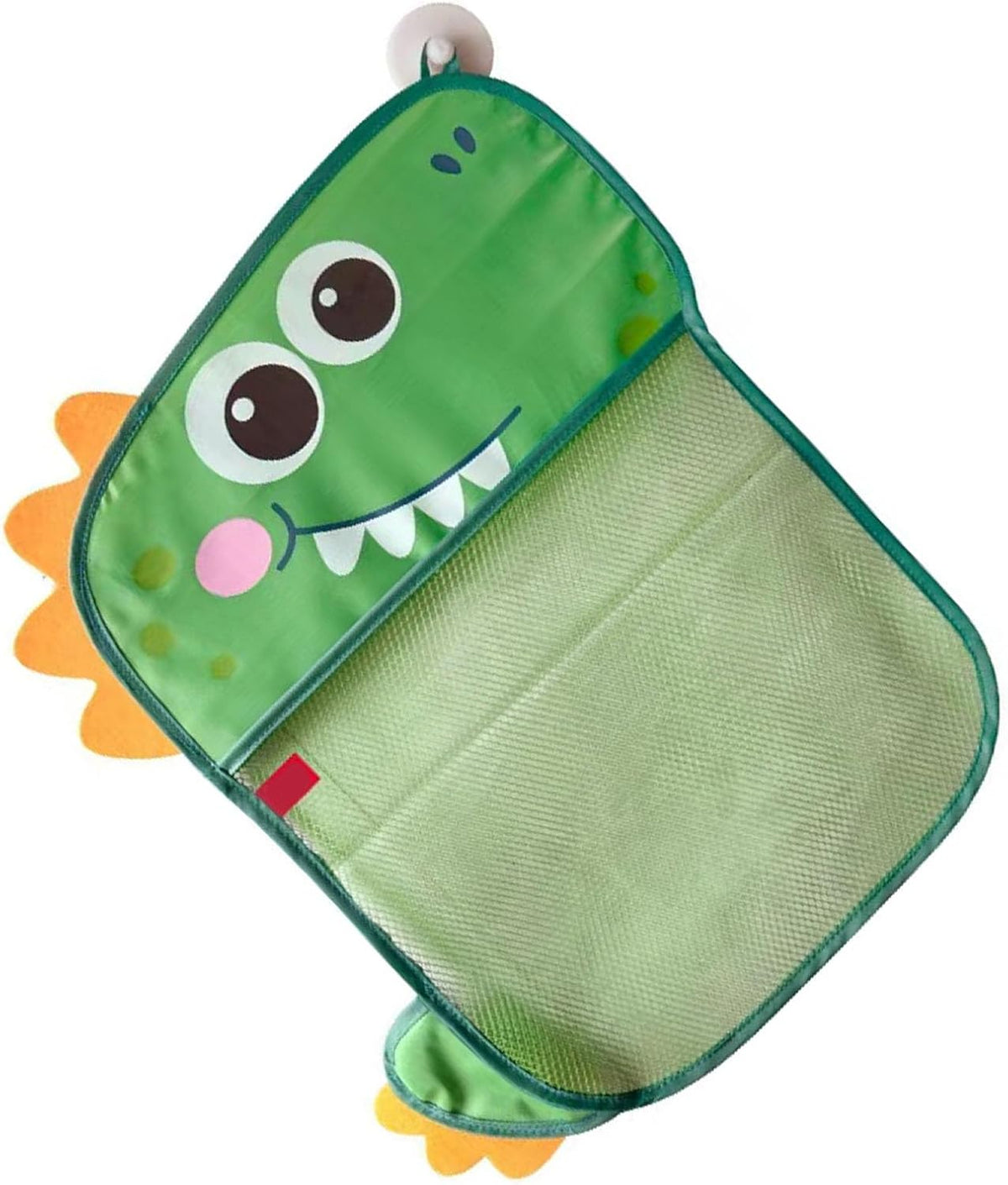 Cartoon Mesh Bath Toy Storage Bag with Suction Cups (White)