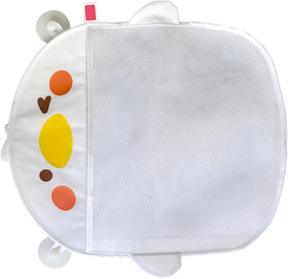 Cartoon Mesh Bath Toy Storage Bag with Suction Cups (White)
