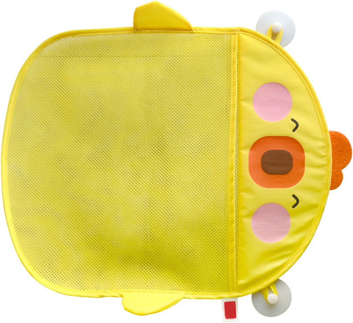 Cartoon Mesh Bath Toy Storage Bag with Suction Cups (White)