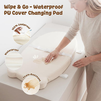 Baby Changing Pad for Dresser with Safety Belt