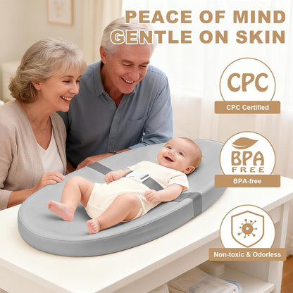 Baby Changing Pad for Dresser with Safety Belt