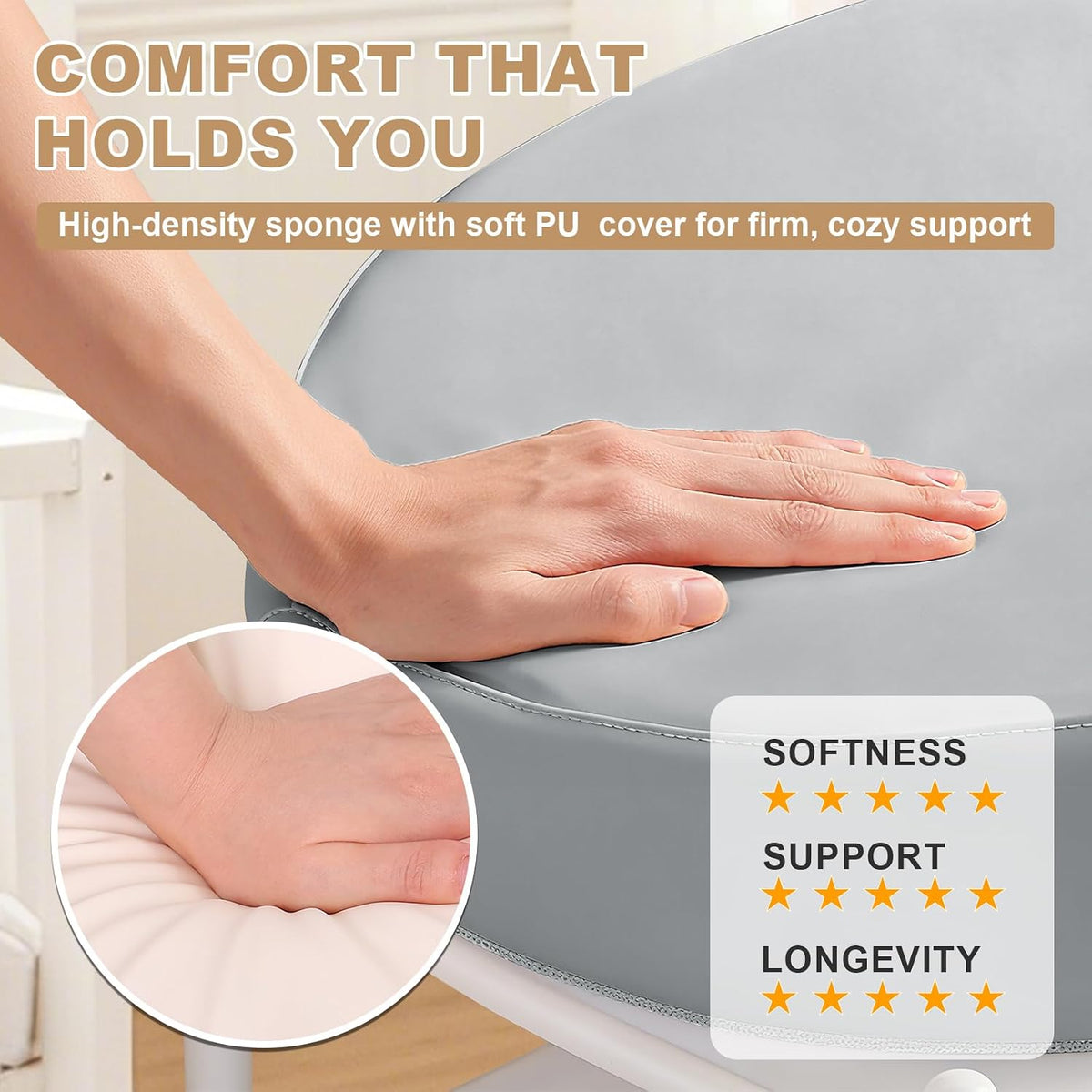 Baby Changing Pad for Dresser with Safety Belt