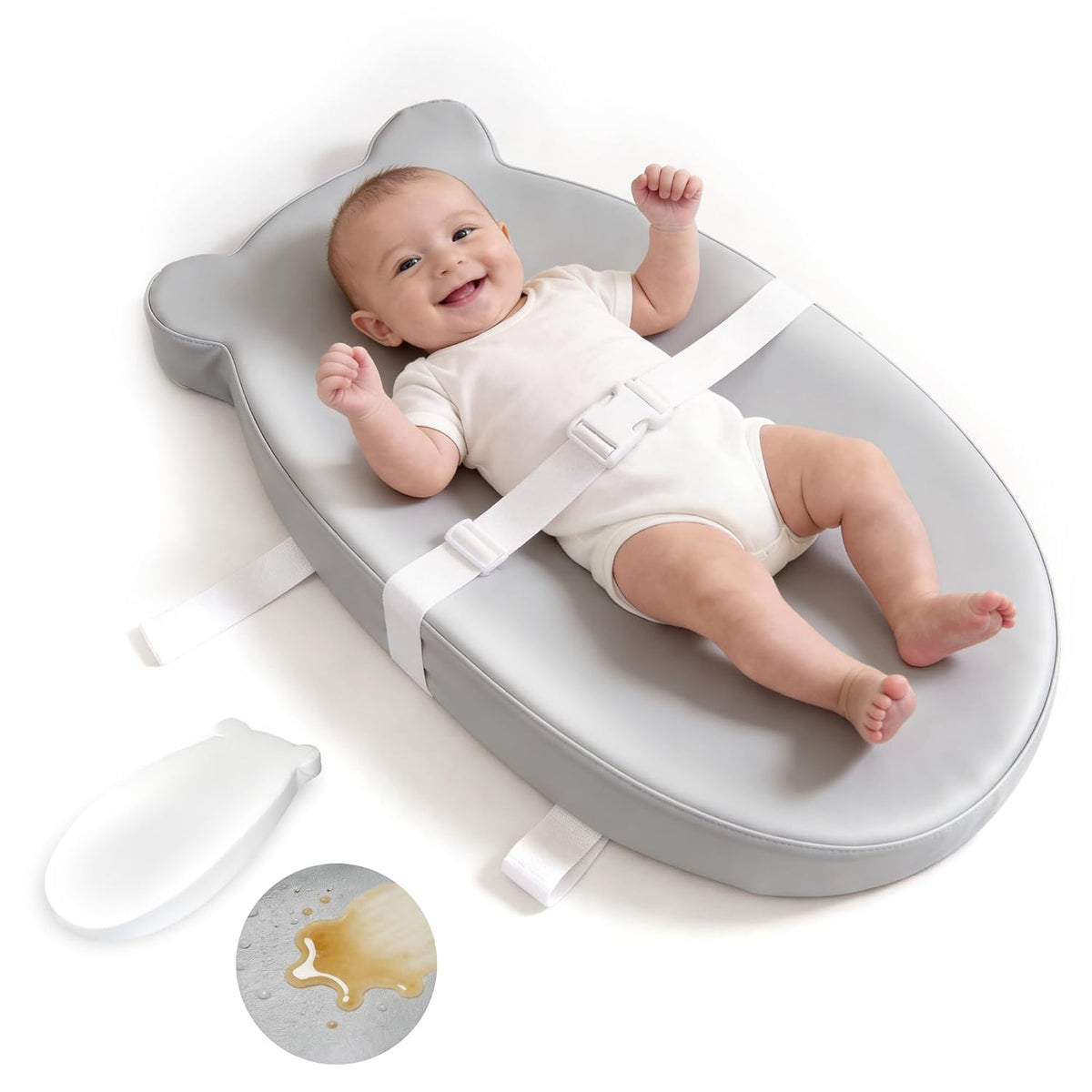 Baby Changing Pad for Dresser with Safety Belt