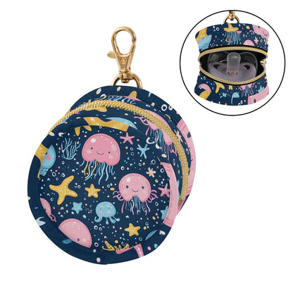 Cute Sea Creatures Baby Pacifier Holder Case, Dustproof Portable Storage Box for Diaper Bag Purse, Pacifier Storage Container for Boys & Girls