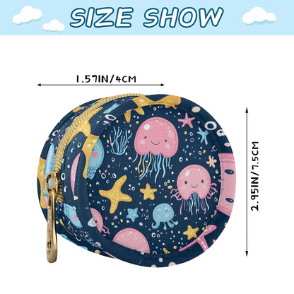 Cute Sea Creatures Baby Pacifier Holder Case, Dustproof Portable Storage Box for Diaper Bag Purse, Pacifier Storage Container for Boys & Girls
