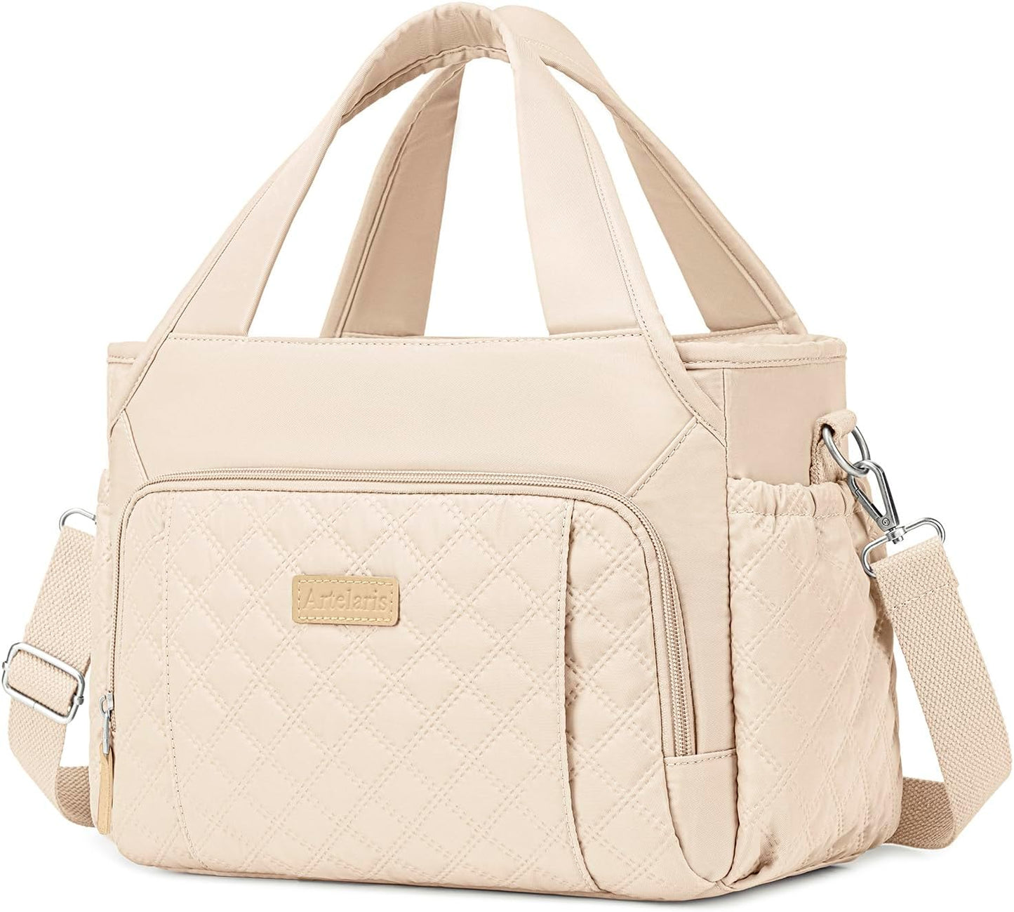 Insulated Lunch Bag for Women,Leak-Proof Cooler Lunch Box, Cooling Tote for Adult,with 7 Pockets,Adjustable Strap(15 Liters)