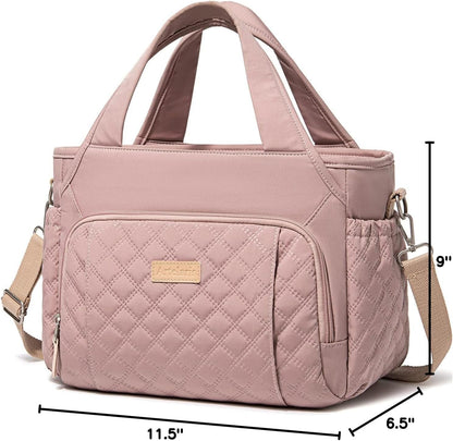 Insulated Lunch Bag for Women,Leak-Proof Cooler Lunch Box, Cooling Tote for Adult,with 7 Pockets,Adjustable Strap(15 Liters)