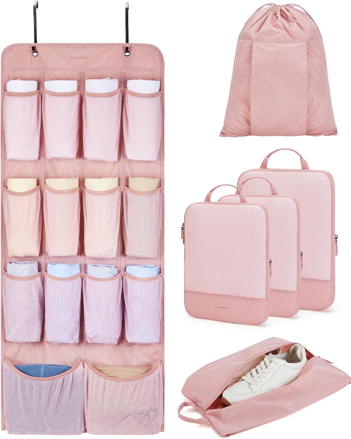 Hanging Compression Packing Cubes 6 Set Cruise Travel Essentials